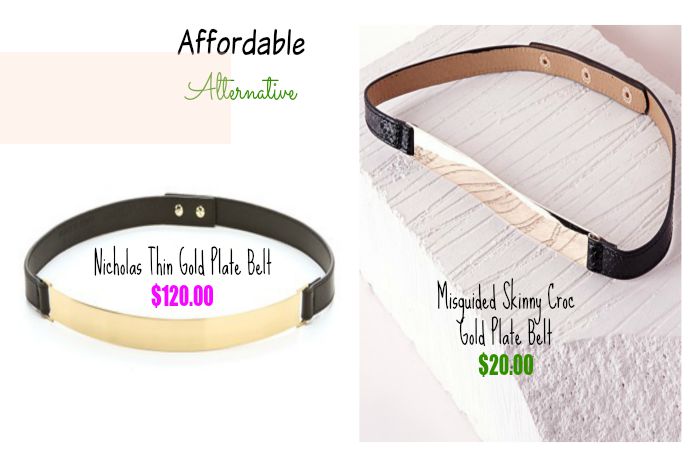 Affordable.Alternative.Misguided.Thin.Gold.Plate.Belt