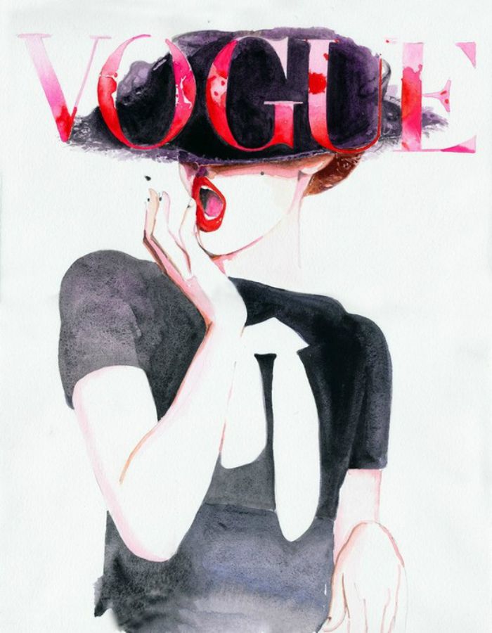Vogue.Cover.Art.Painting.Archival.Print