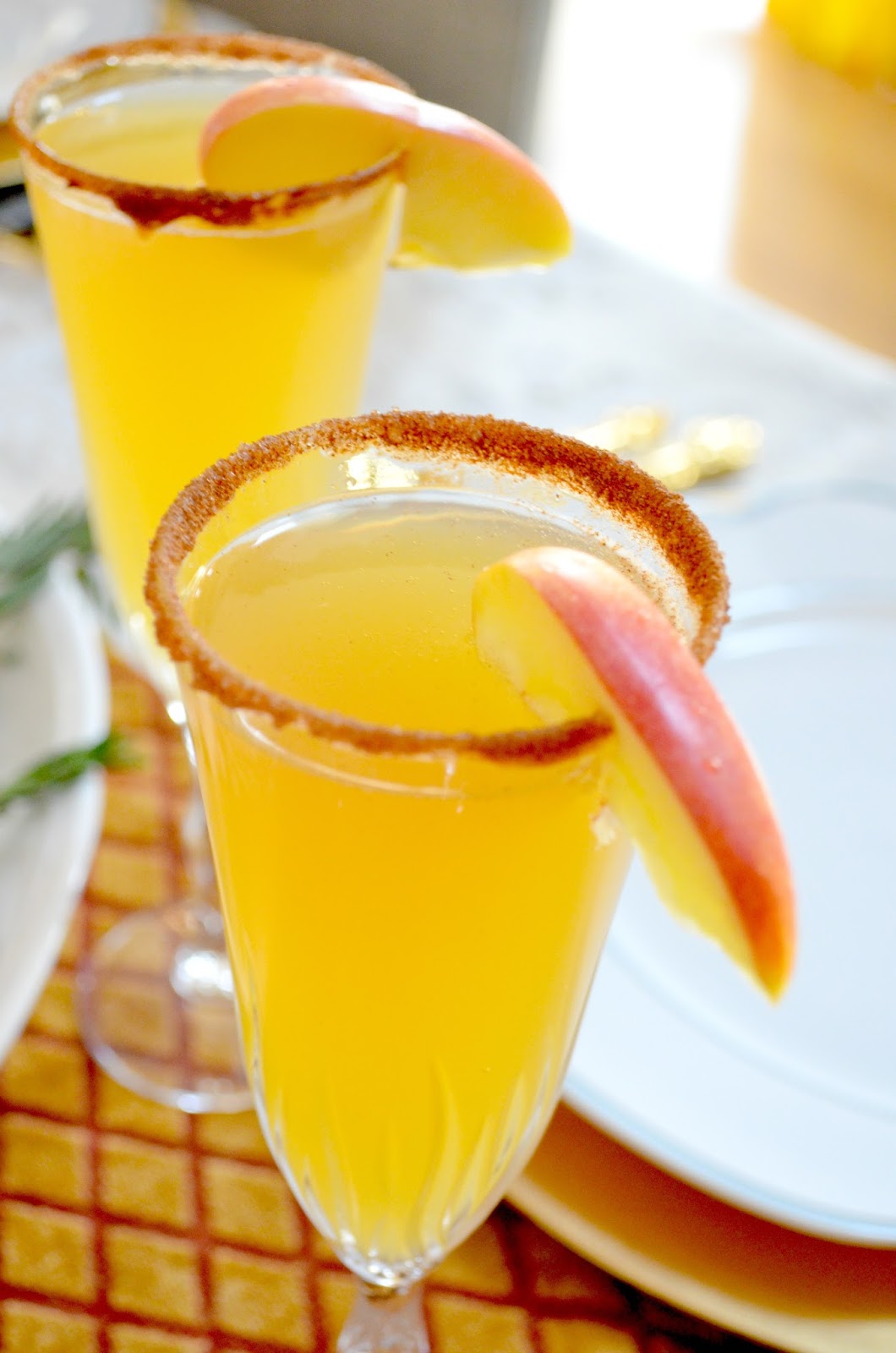 Festive Champagne Apple Cider Mimosas Recipes