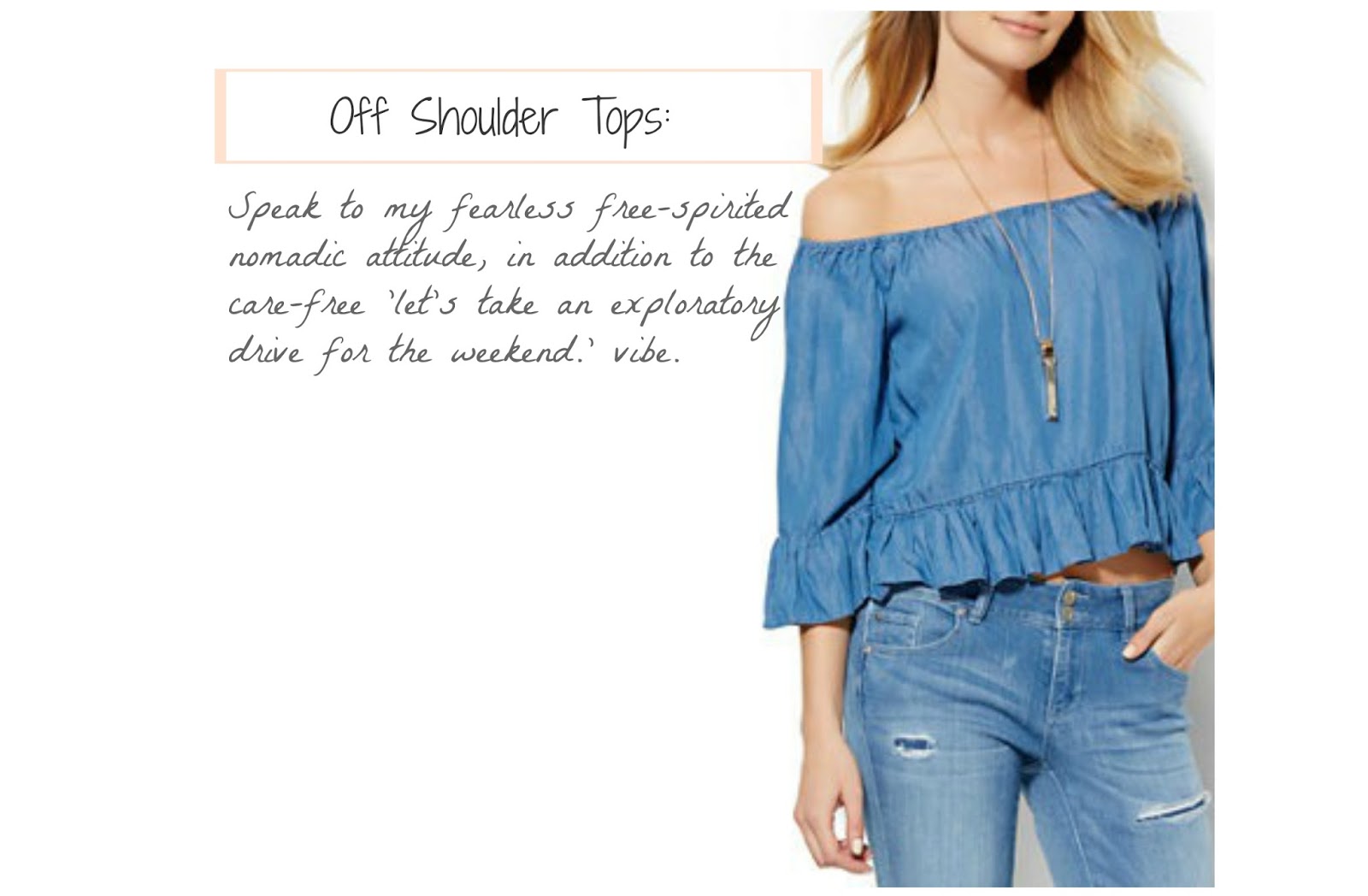 Spring-2016-Fashion-Style-Mood-Flare-Jeans-Tie-Neck-Off-Shoulder-Blouse-Mules-Clogs