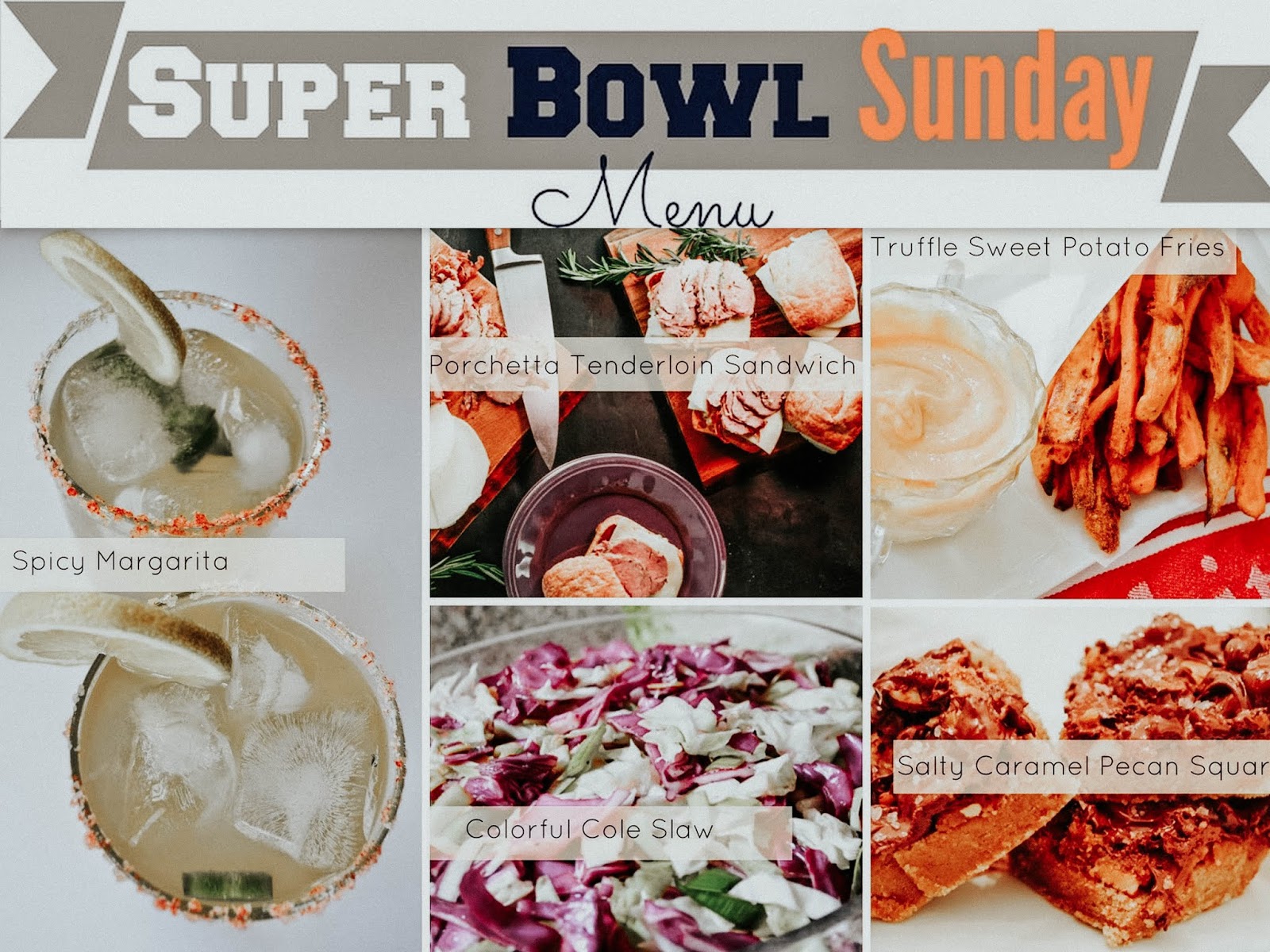 super bowl food menu