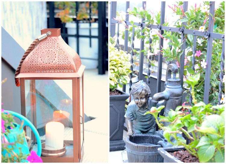 Penthouse Terrace Oasis Outdoor Lanterns + 10 Best Container Plants For Rooftop Gardening