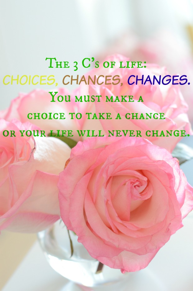 Life Choices Quote - Chances_Changes_Choices- Make your own choice and be happy with it