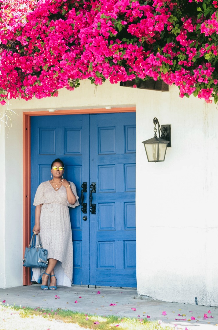 High and Low_Floral Maxi_Steve Madden Blue Suede Spring Summer Sandal