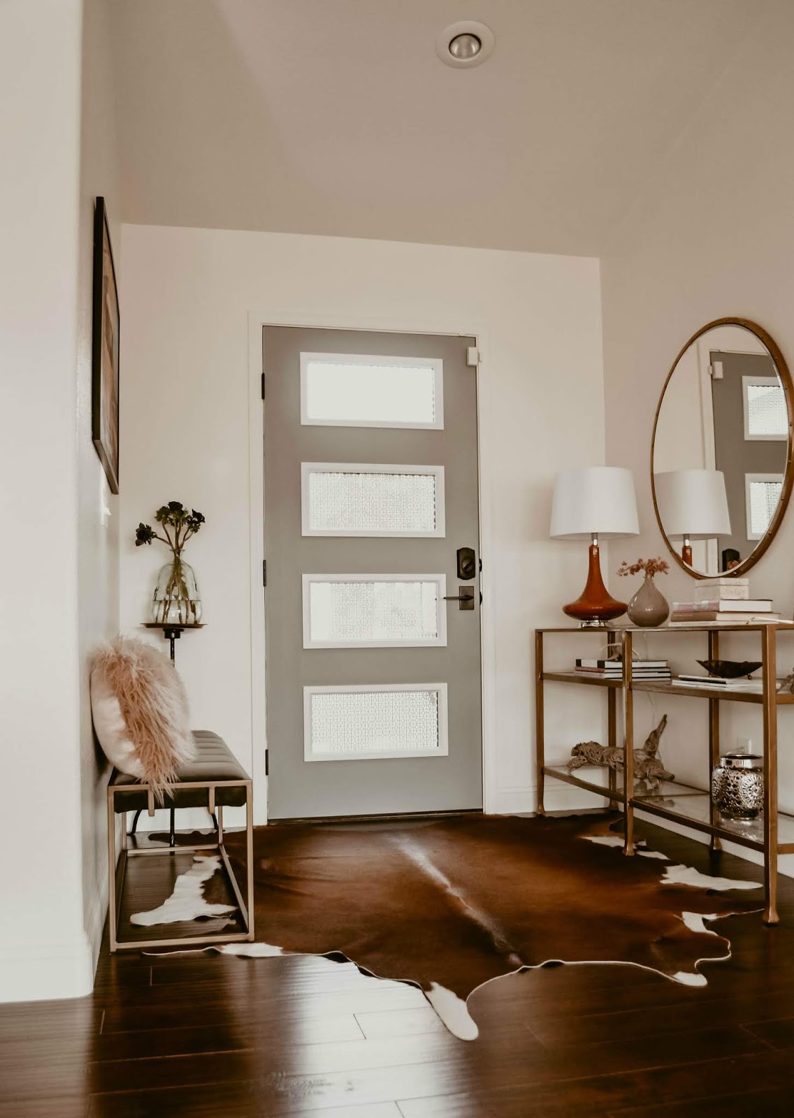 essential-ways-to-create-an-intimate-and-stylish-entryway-before-and-after-mid-century-modern-door